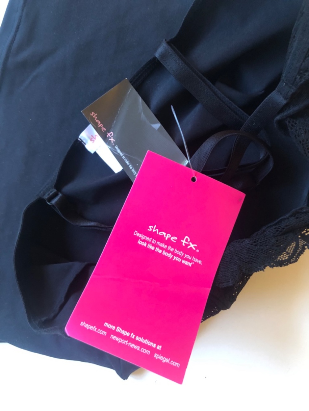 NWT Shape FX Lace Body Shaper Top, Black SM - Picture 6 of 6